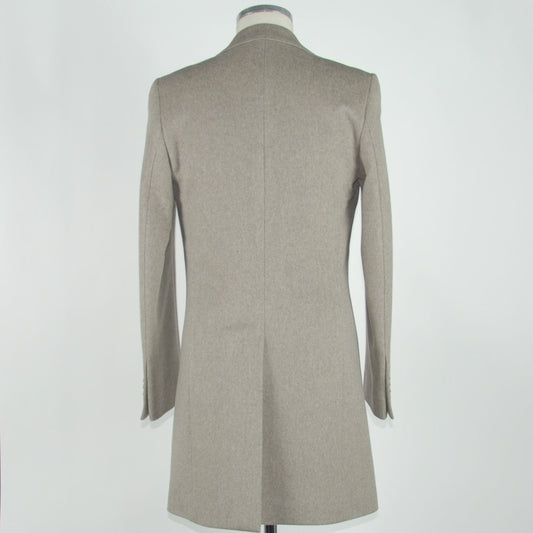 Elegant Men's Virgin Wool Coat