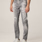 Chic Gray Slim Fit Skater Jeans