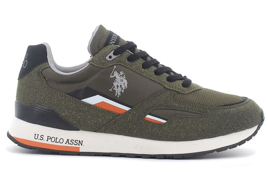 Green Fabric Men Sneaker