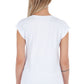 White Cotton Women T-Shirt