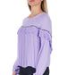 Violet Polyester Women Blouse