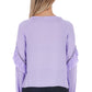 Violet Polyester Women Blouse