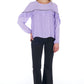 Violet Polyester Women Blouse