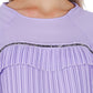 Violet Polyester Women Blouse