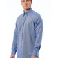 Blue Cotton Men Shirt
