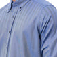 Blue Cotton Men Shirt