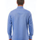 Blue Cotton Men Shirt