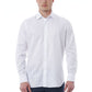 White Cotton Men Shirt