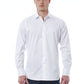 White Cotton Men Shirt
