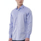 Light-Blue Cotton Men Shirt