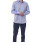 Light-Blue Cotton Men Shirt