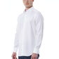 White Cotton Men Shirt