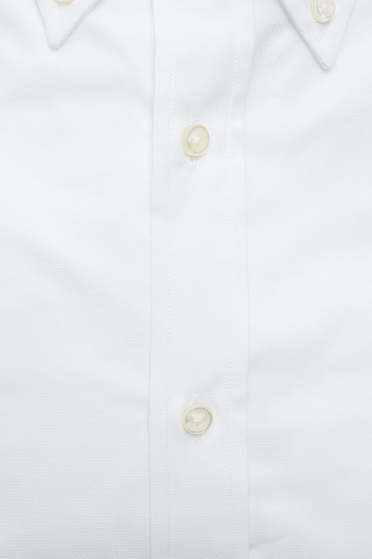 White Cotton Men Shirt