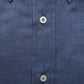 Blue Cotton Men Shirt