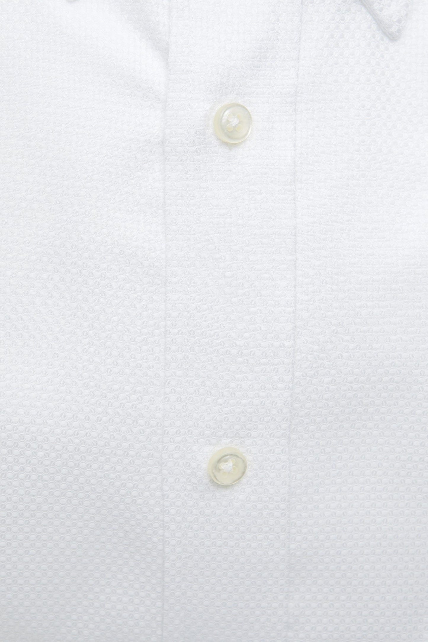 White Cotton Men Shirt