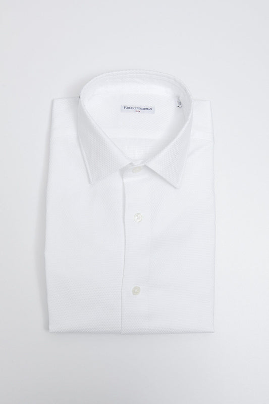 White Cotton Men's Shirt