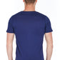 Blue Cotton Men T-Shirt