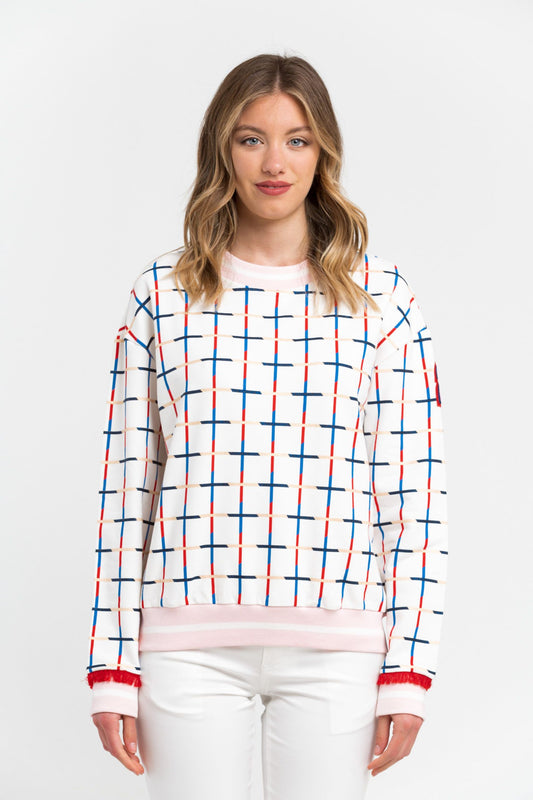 White Cotton Women Sweater