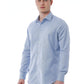Light Blue Cotton Men Shirt
