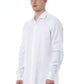White Cotton Men Shirt