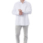 White Cotton Men Shirt