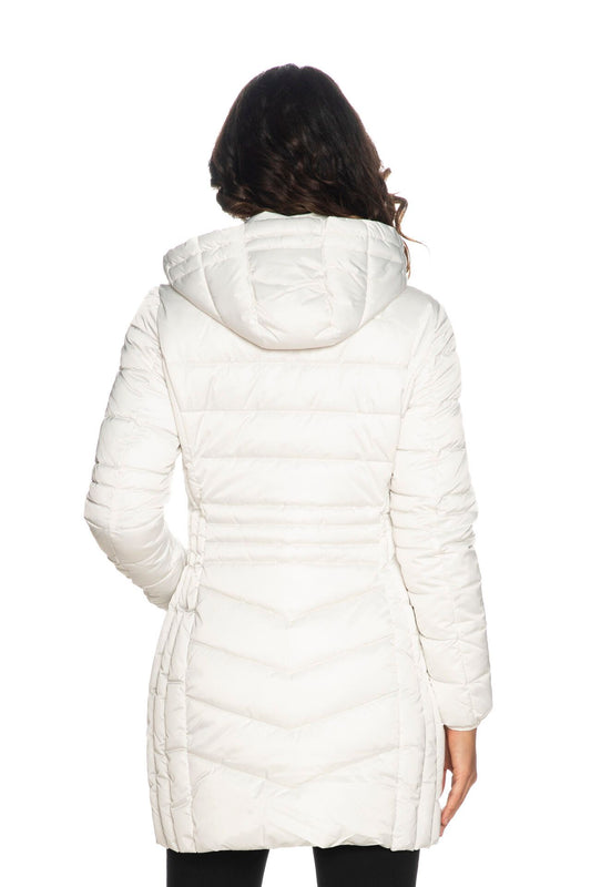 White Polyester Women Jacket