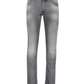 Gray Cotton Men Jeans