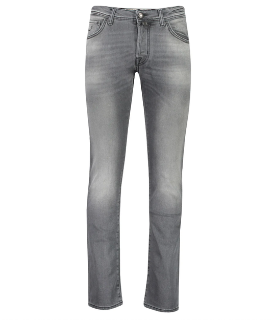 Gray Cotton Men Jeans