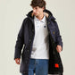 Blue Polyamide Men Jacket