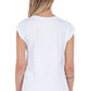 White Cotton Women T-Shirt