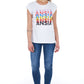 White Cotton Women T-Shirt