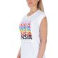 White Cotton Women T-Shirt