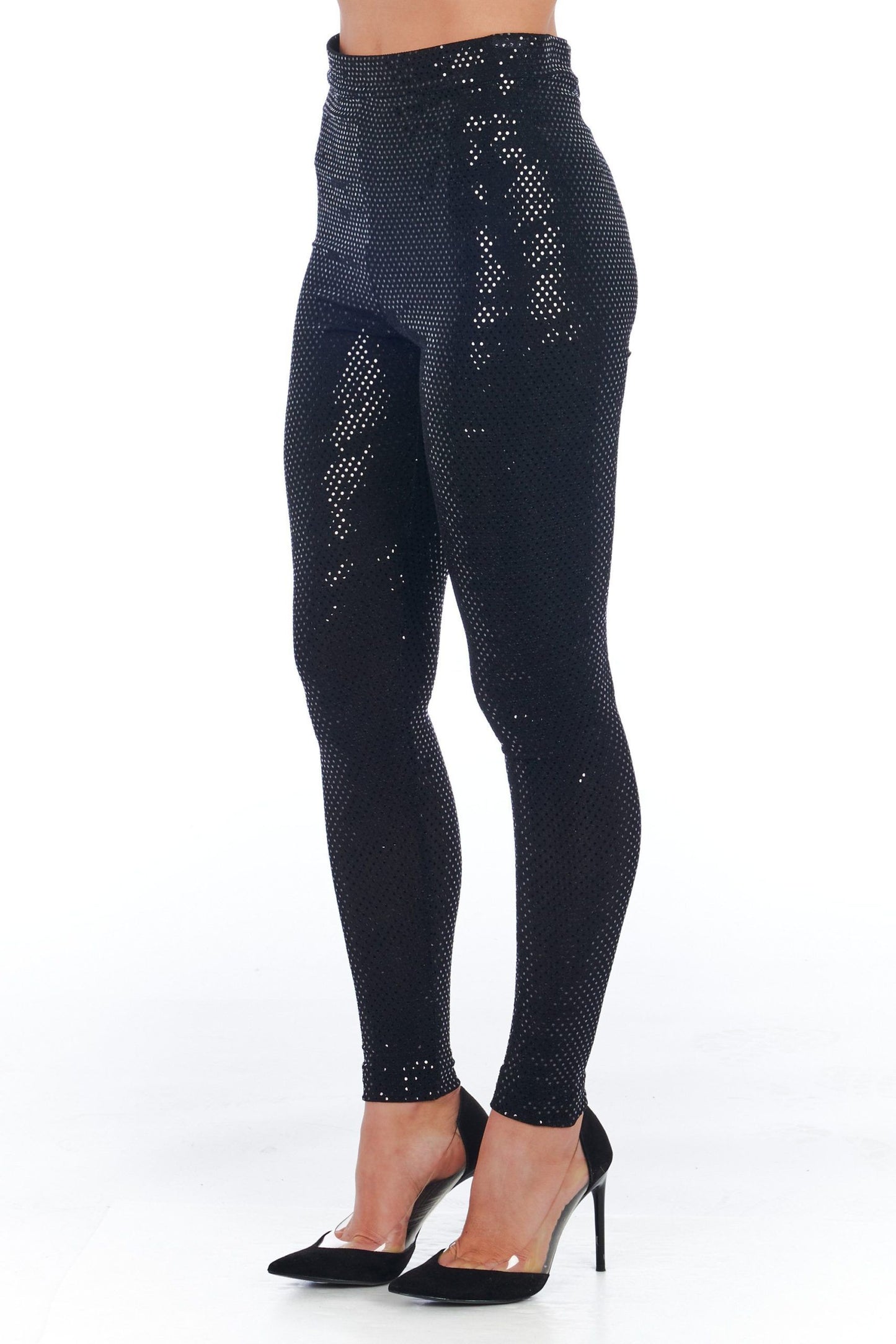 Black Polyamide Women Legging
