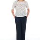 White Eco-Leather Women Blouse