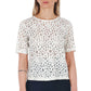 White Eco-Leather Women Blouse