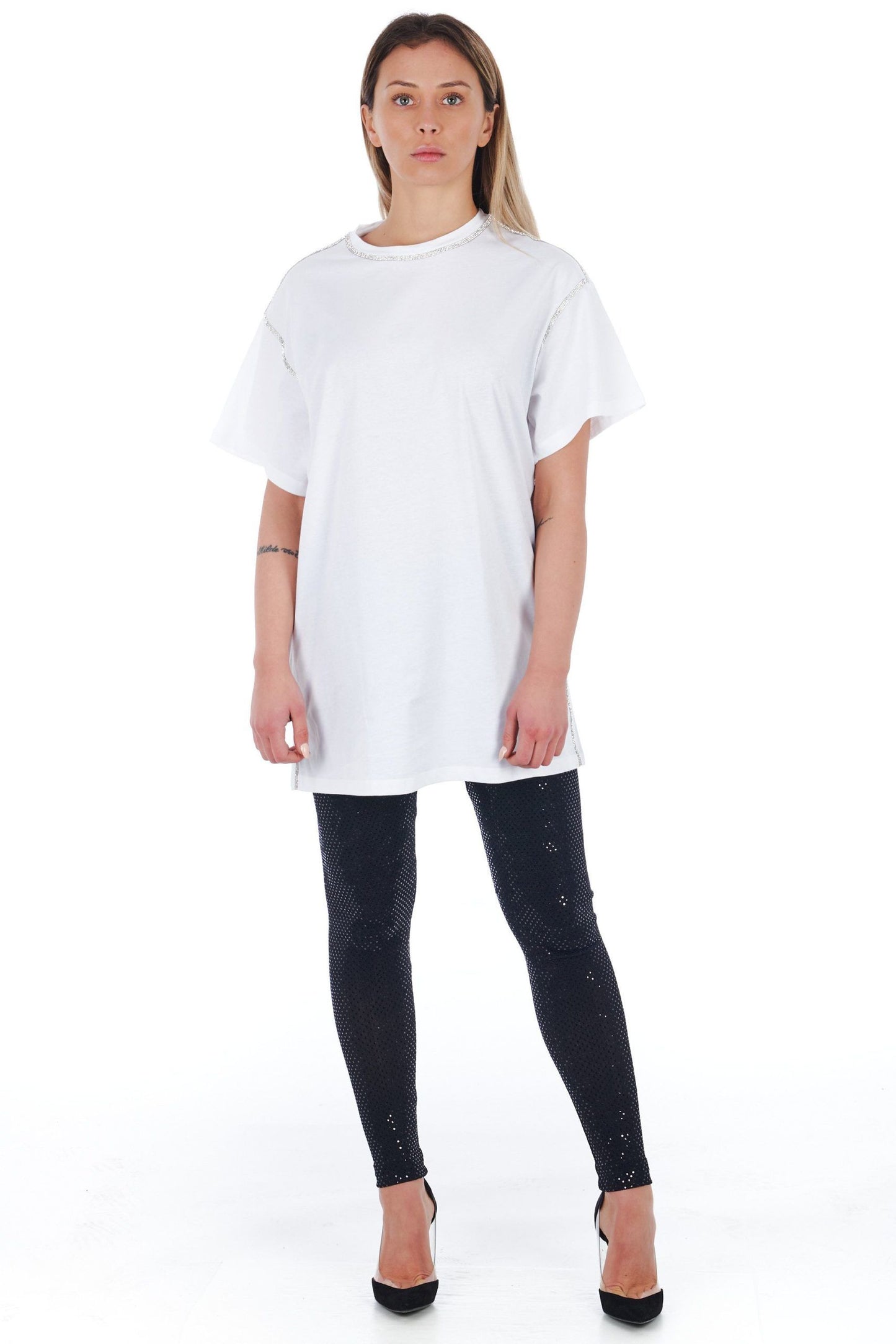 Black Polyamide Women Legging