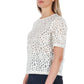 White Eco-Leather Women Blouse