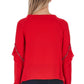 Red Polyester Women Shirt
