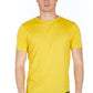 Yellow Cotton Men T-Shirt