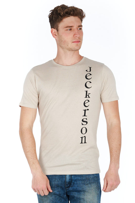 Silver Cotton Men T-Shirt