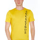 Yellow Cotton Men T-Shirt