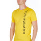 Yellow Cotton Men T-Shirt