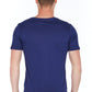 Blue Cotton Men T-Shirt