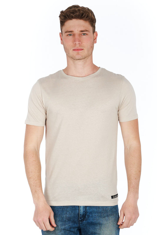 Silver Cotton Men T-Shirt
