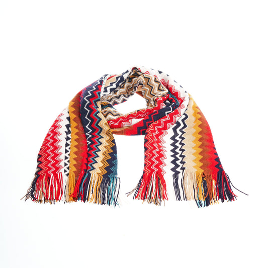 Multicolor Wool Men Scarf