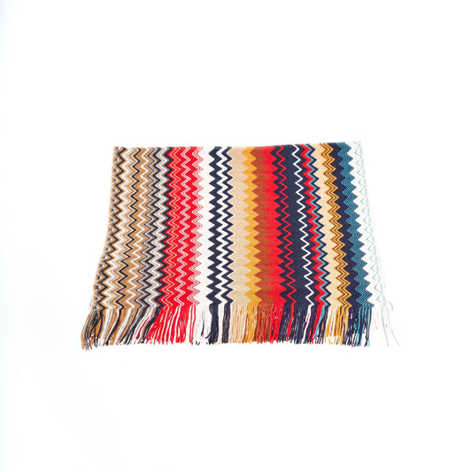 Multicolor Wool Men Scarf