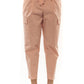 Pink Cotton Women Trouser