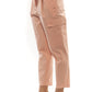 Pink Cotton Women Trouser