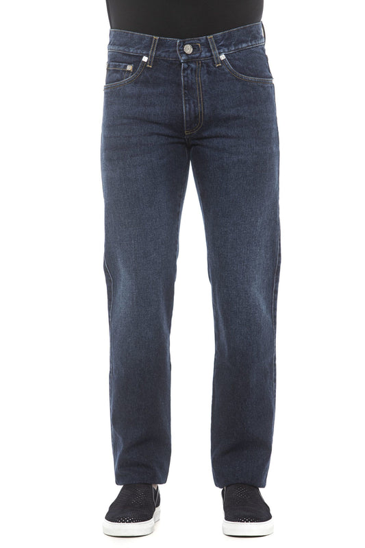 Blue Cotton Men Jeans