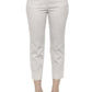 Beige Cotton Women Trousers
